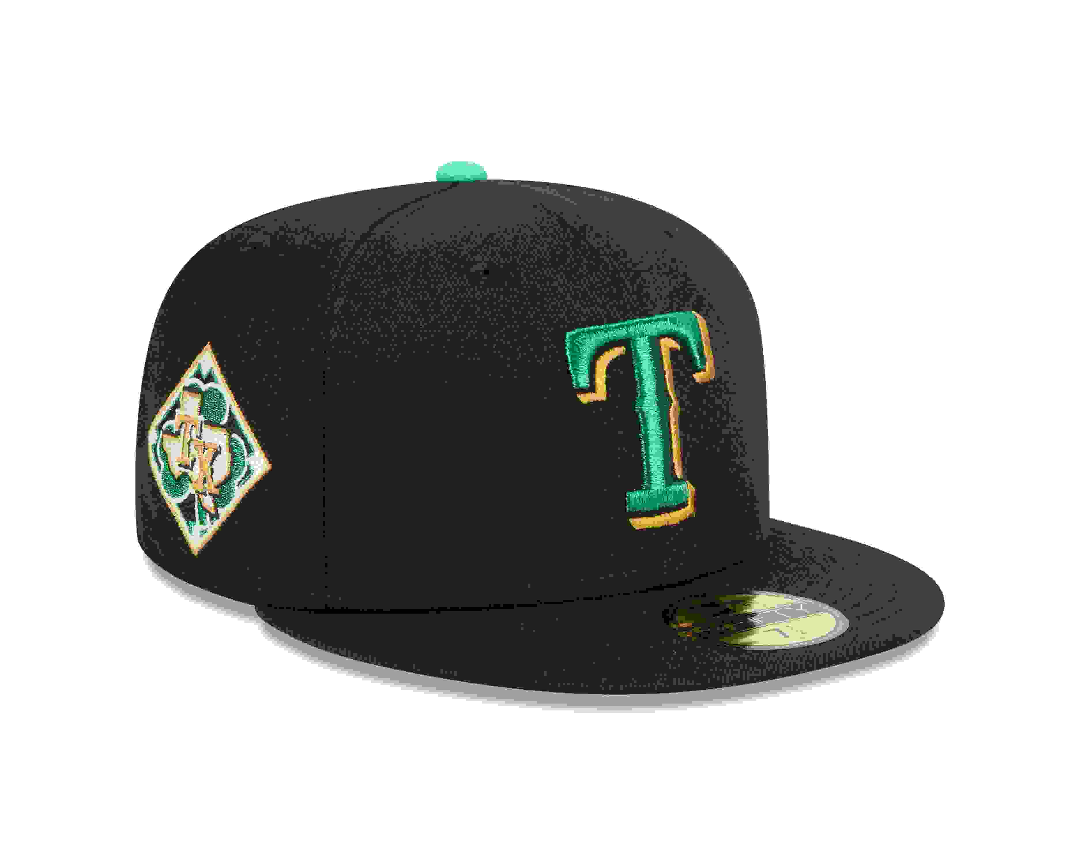 New Era Texas Rangers 59FIFTY St. Paddy's Black/Green Fitted Hat